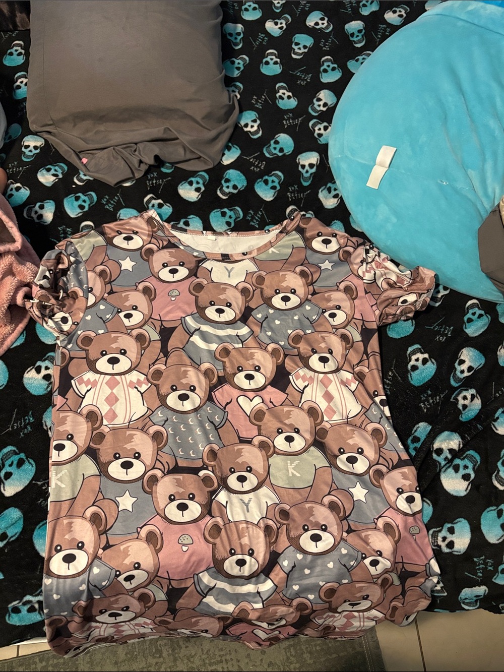 Teddy bear pj dress  for woman size large